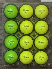 12 Titleist Tour Soft Yellow  Green Golf Balls