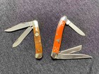 Lots of (2) Schrade Old Timer 94OTG Trapper Pocket Knife And Cattlemans Cutlery