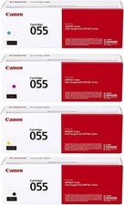 Canon 055 NEW OEM Toner 4 Colour Set (Black, Cyan, Magenta, Yellow)