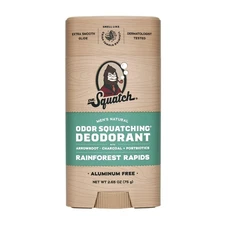 Dr. Squatch Rainforest Rapids Natural Deodorant for Men, 2.65 oz