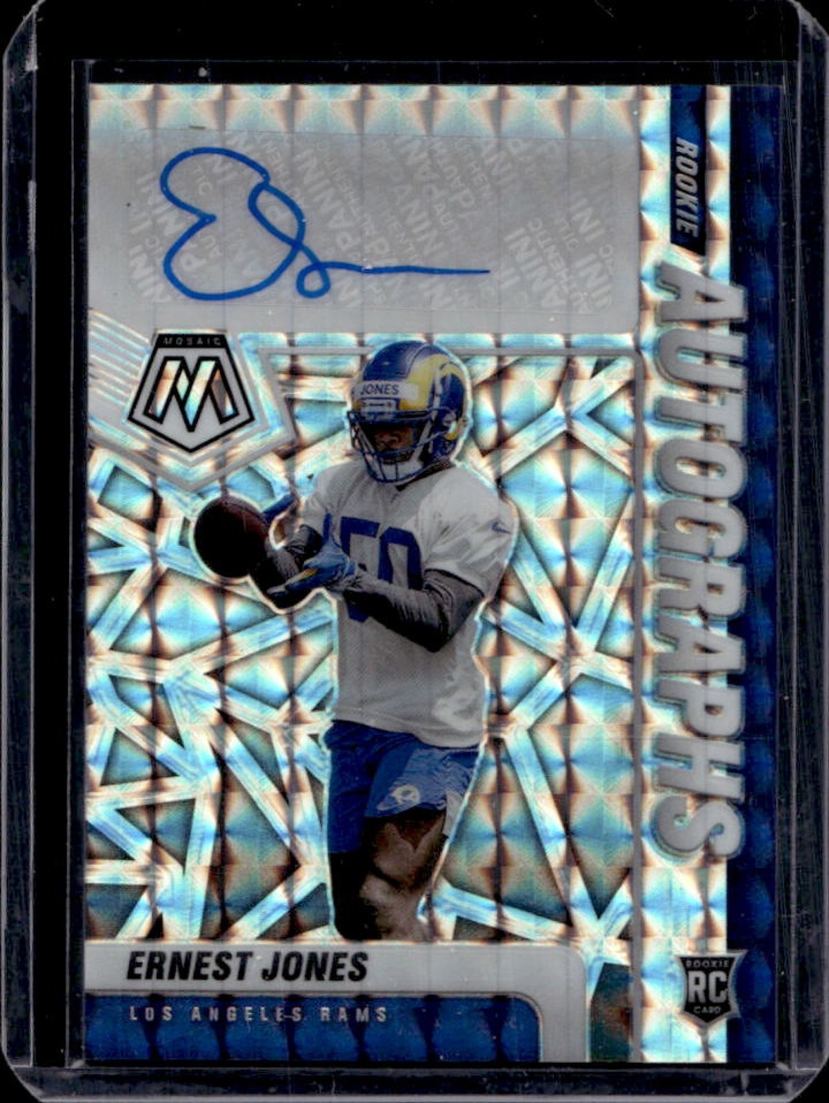 Ernest Jones Panini Mosaic Rookie Autographs Mosaic #RA58 Gold Mosaic