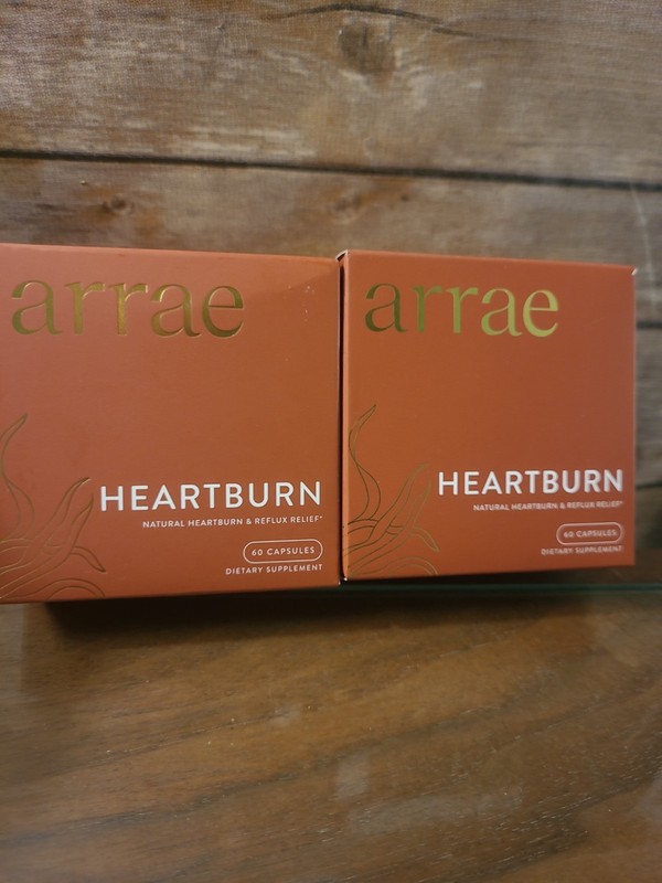 Arrae HEARTBURN VITAMIN W/ SODIUM ALGINARE, Aloe, Marshmallow Root, Lot x2 
