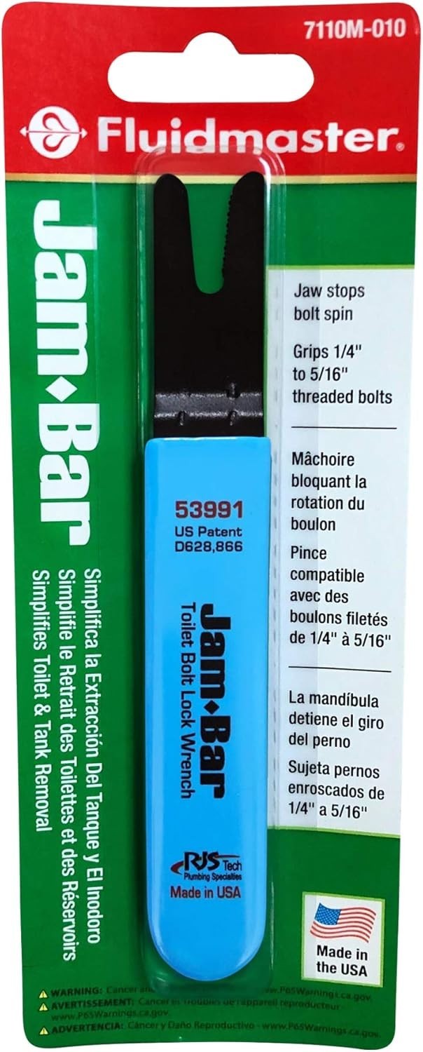 Lightweight Jam-Bar Toilet Tool - High-Quality Steel Bolt Removal Wrench