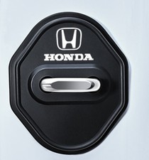 4pcs For Honda Door Lock Latches Cover Accessories Car Door Guard Lock Black