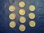 10 Early Buffalo Nickels - 1913 to 1927 - Good Dates Carefully Restored