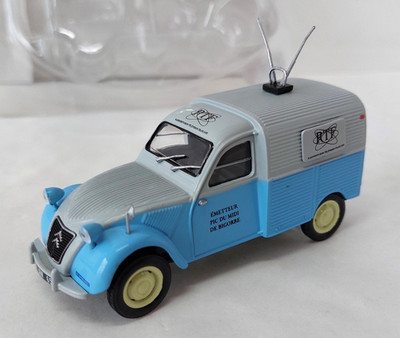 Citroën 2 PS Van RTF Radio Fernsehen.... 1/43 Eligor Neu Box Schale