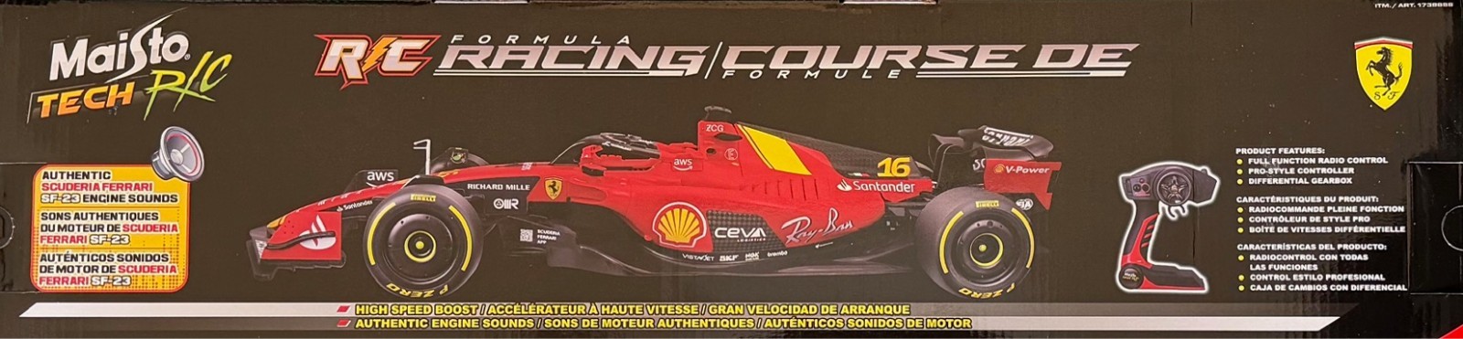Ferrari Formula 1 F1 Racing RC Car Maisto 1:10
