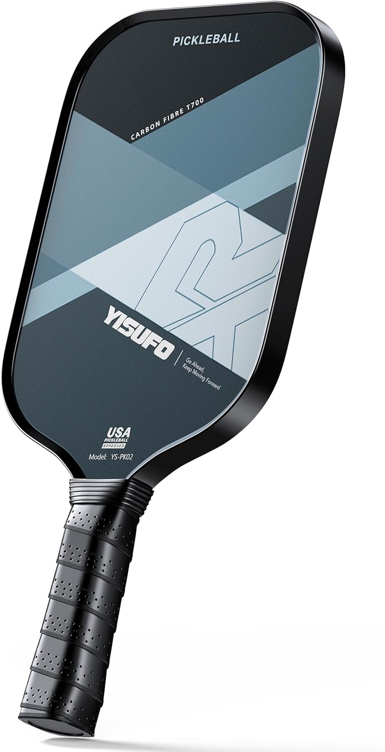 T700 Carbon Fiber Pickleball Paddle with 16MM Gray Surface