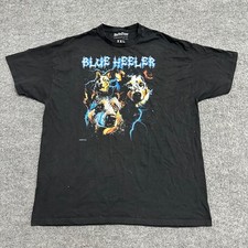 Babatees T-Shirt Mens Size 2XL Black Blue Heeler Dog Graphic USA Made Cotton Tee