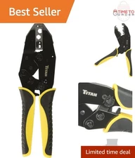 Ratcheting Spark Plug Connector Crimper Carbon Steel Quick Change Hand Tool