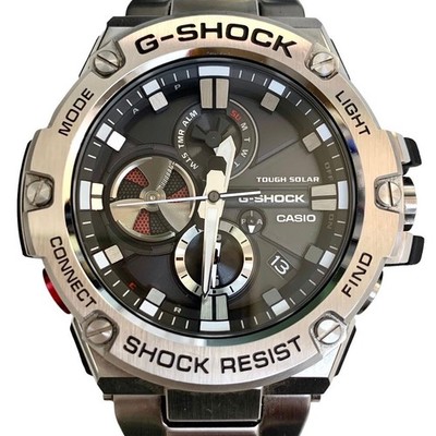 Condition CASIO G SHOCK Casio G SHOCK G STEEL GST B100 Men s Watch Solar Sil