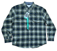 Weatherproof Vintage Men's Flannel Shirt - GREEN XL