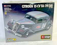 Citroen Traction Avant 15 CV TA 1938 1:24 metal Kit Burago 5501 Made in Italy