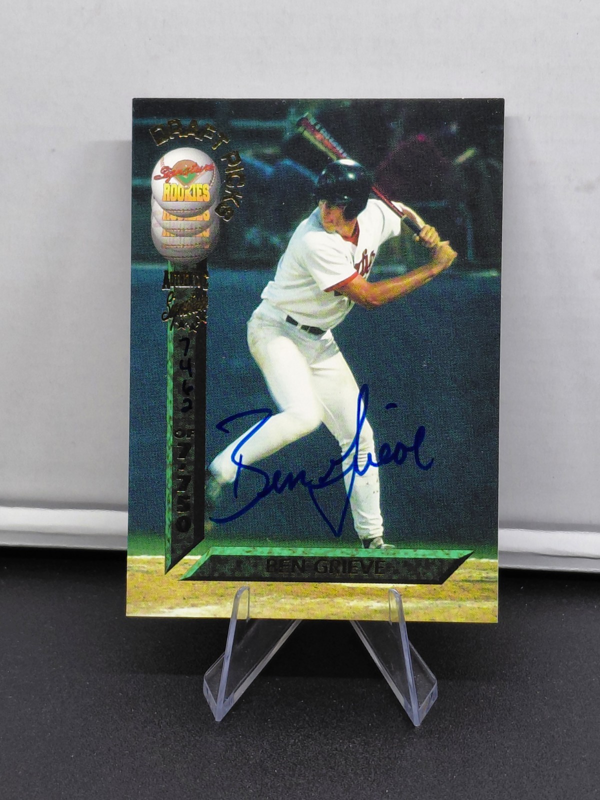 Ben Grieve Auto #d/7750 RC 1994 Signature Rookies Draft Picks #3 Signatures ROY