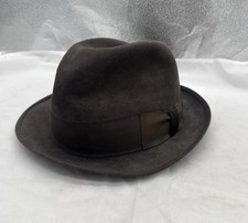 Royal Stetson Fedora Hat Brown with Dark Brown Band Vintage