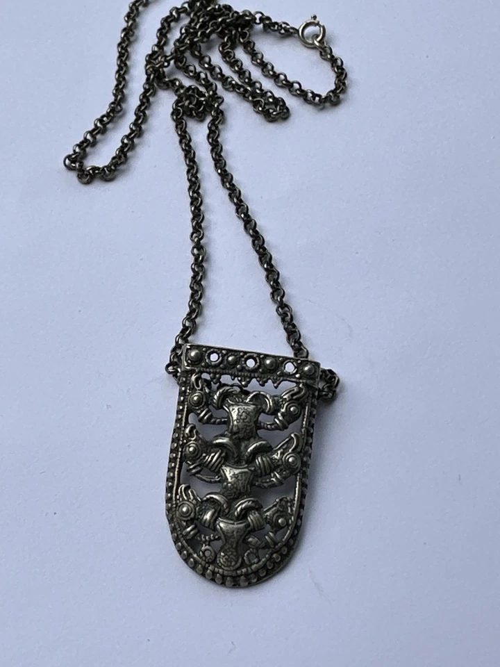 David Andersen Sterling Silber Halskette Norwegen Norweger Vintage Wikinger 890 - Bild 4 von 4