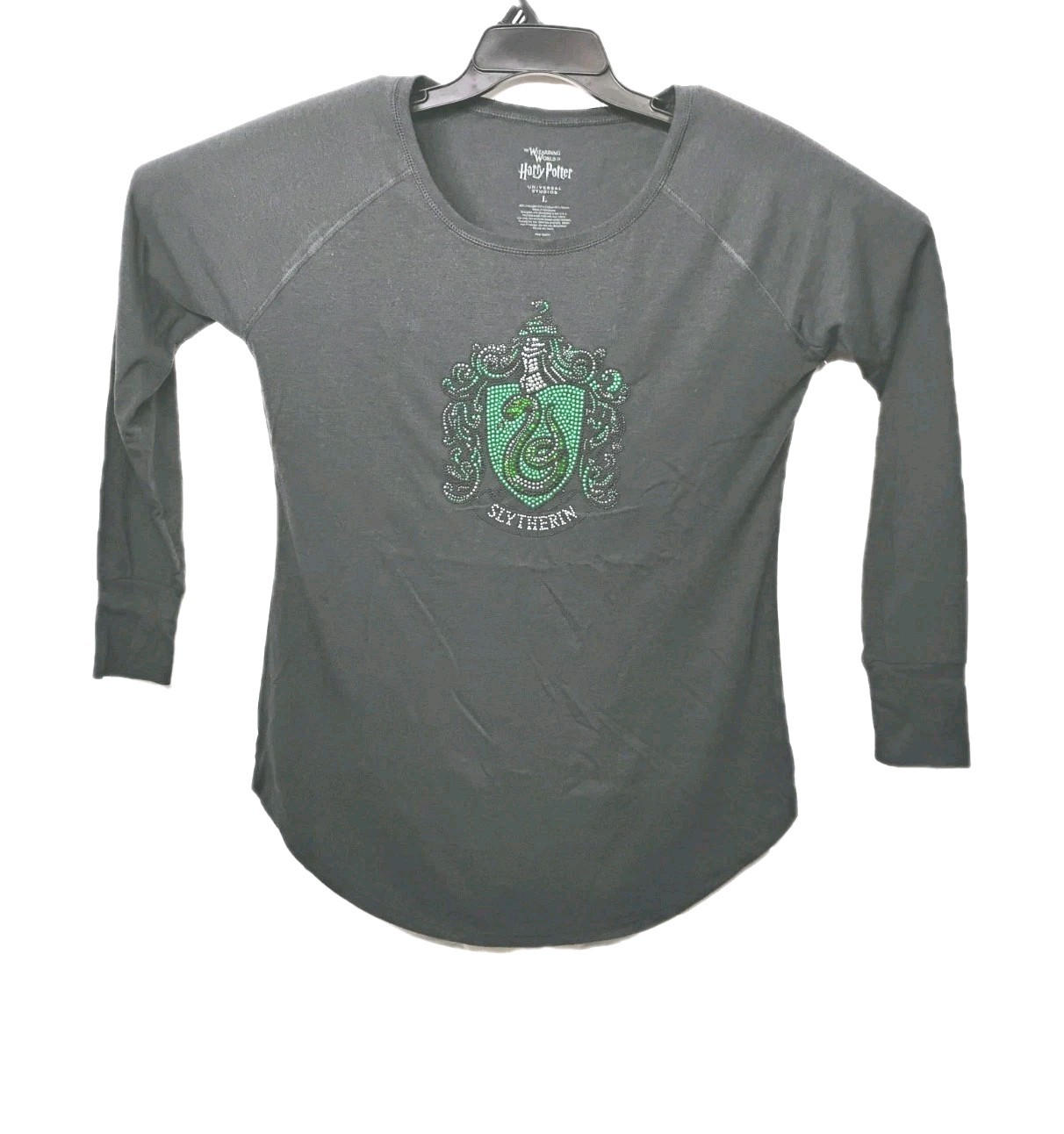 Slytherin Female LARGE Jewel Crystal Charcoal Gray Wizarding World Harry Potter