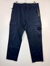 Stone Island 7515312F2 V0020 Regular Cargo Pants Navy Size 33 Made In Italy