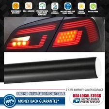 12"x71" Premium Smoke Headlight Taillight Fog Light Tint Film Vinyl Matte Black
