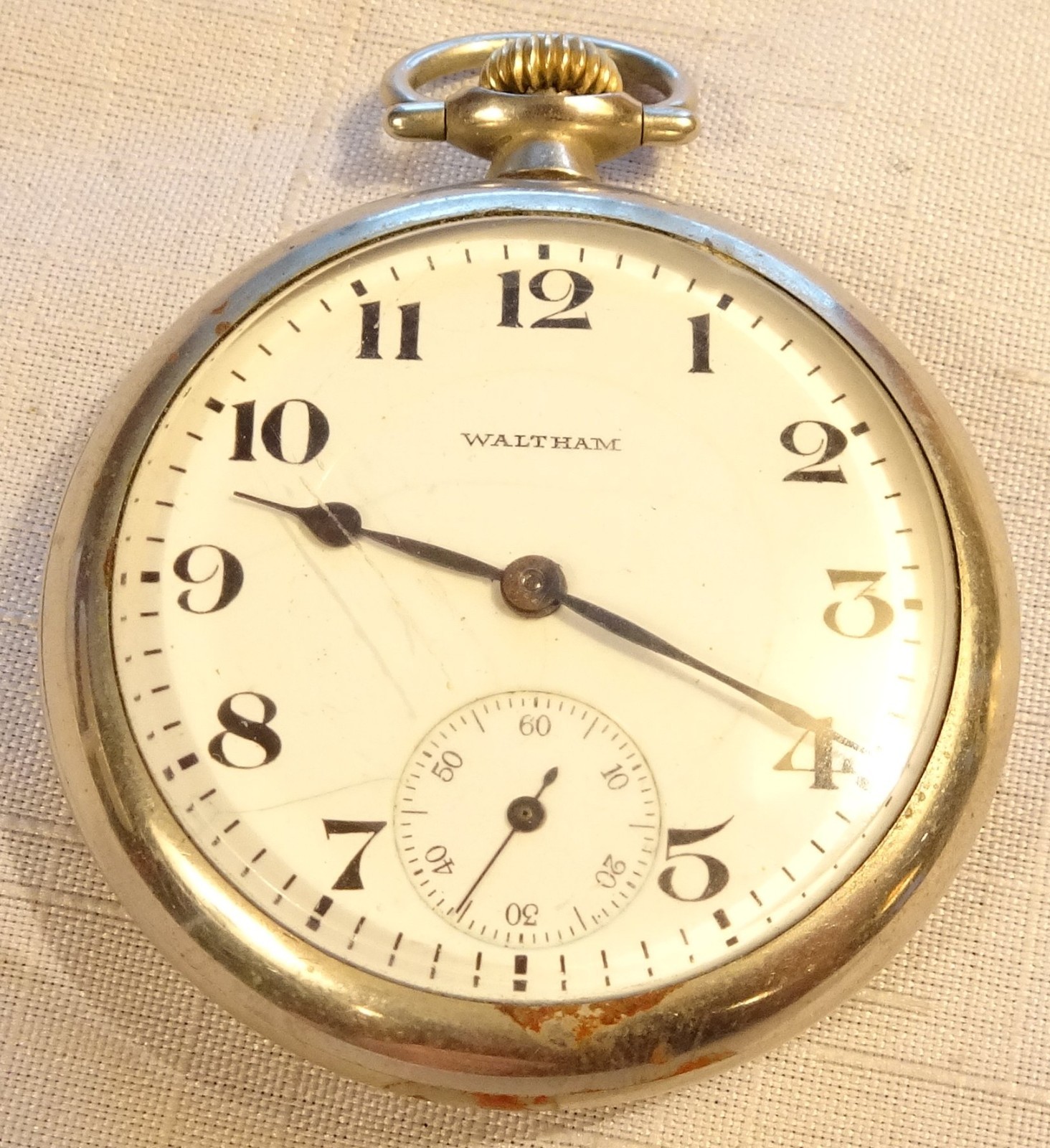 Waltham Pocket Watch 16S 17J 1912  Serviced Model 1908