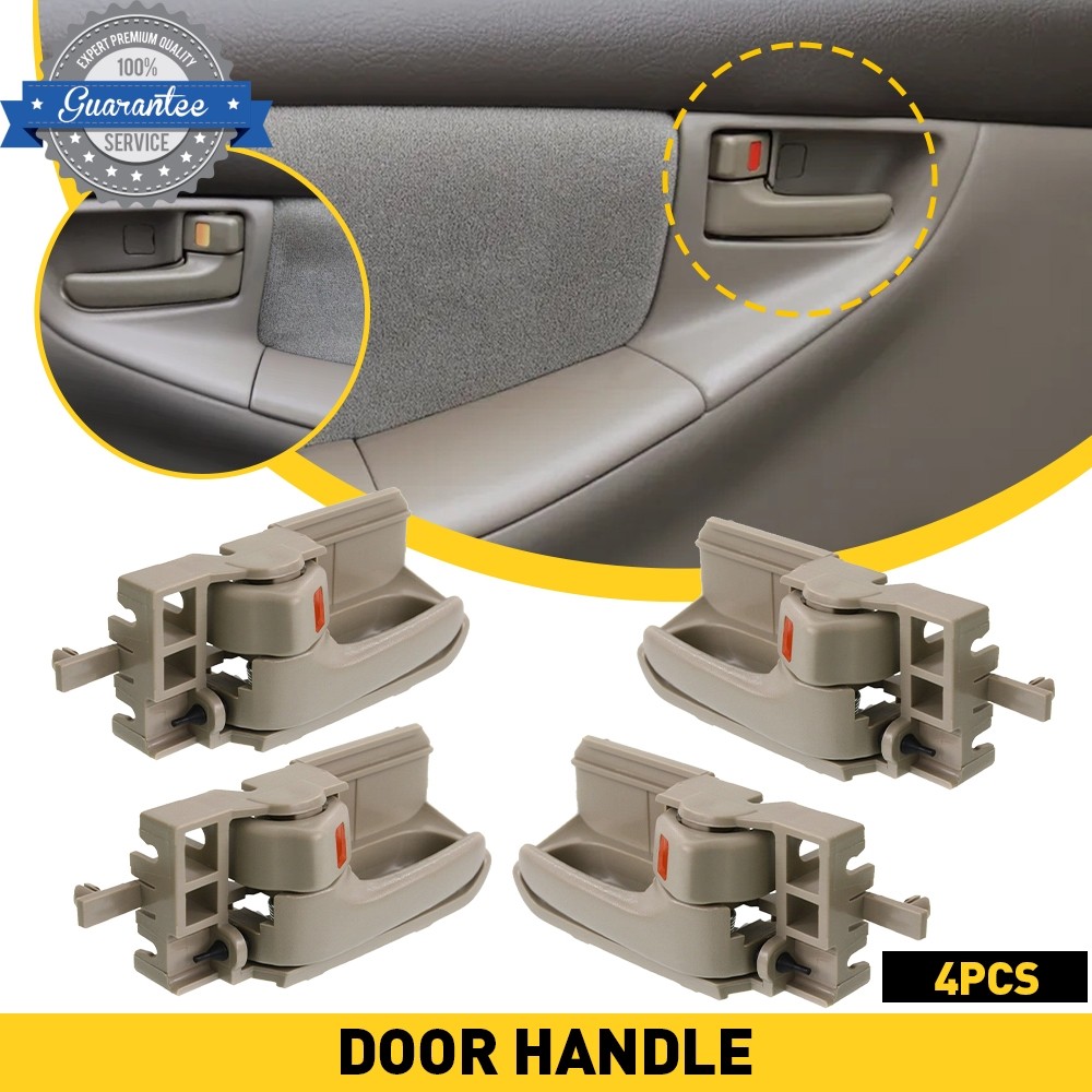 Set of 4 Interior Inside Inner Door Handle Beige For Toyota Corolla 2003-2008