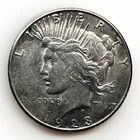 1923 s peace dollar. Uncirculated.
