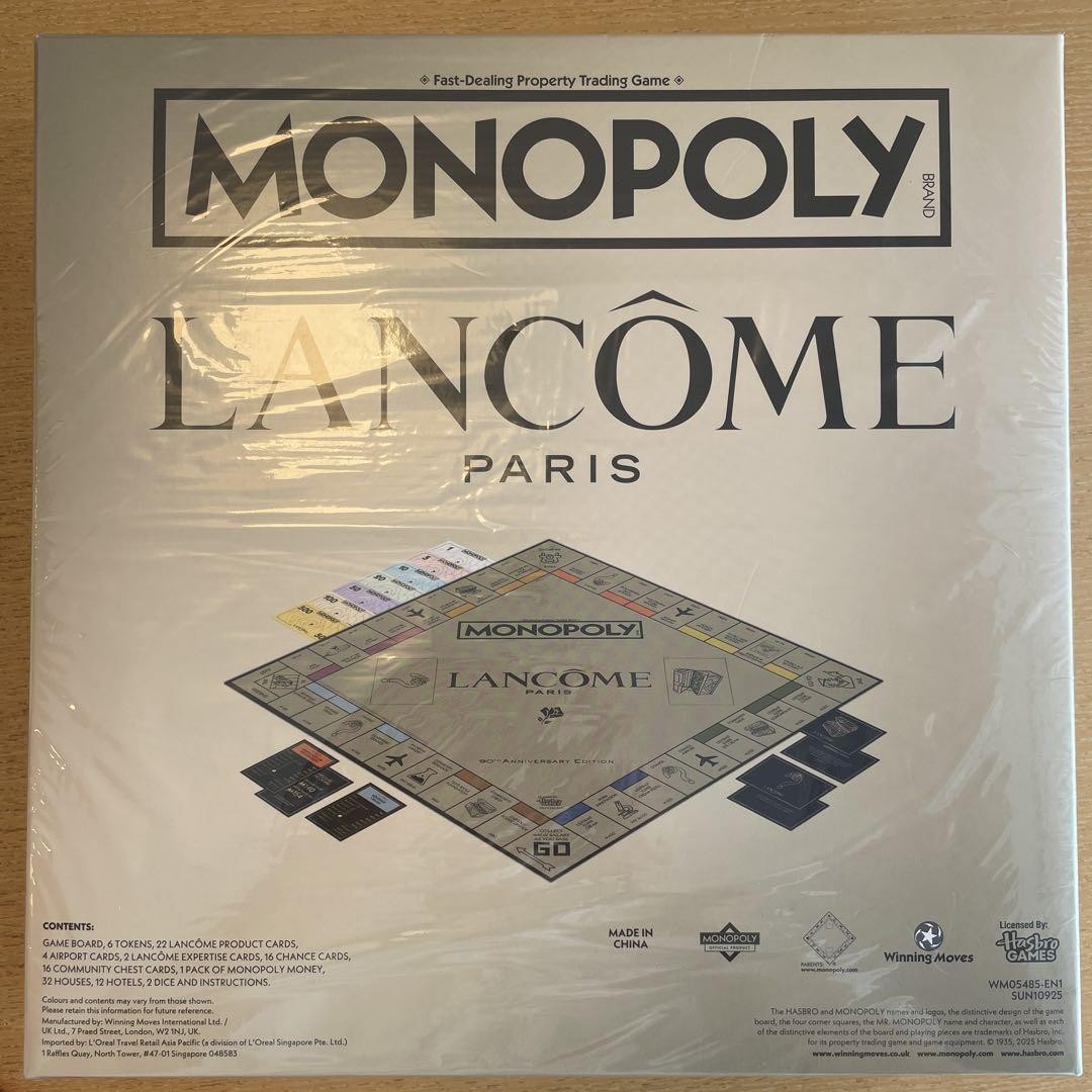MONOPOLY × LANCOME 90TH ANNIVERSARY EDITION #bdd692 | eBay