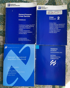 Lot of 4 National Semiconductor Databooks 1982 1988 1989 1995 Transistor Linear