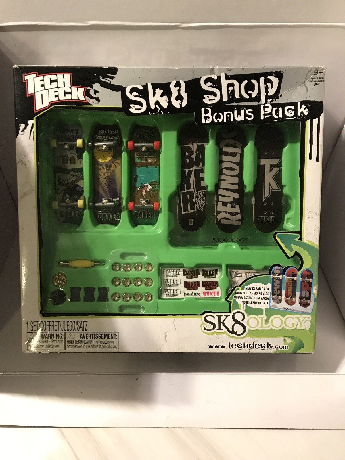 Rare!! Tech Deck Sk9ology Sk8 Shop Bonus Pack NEW BAKER
