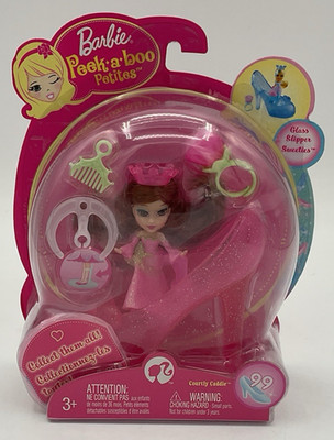 Barbie Peek A Boo Petites Glass Slipper Sweeties Courtly Caddie #99 2008 NEW