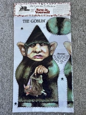 RARE 1979 Rien Poortvliet THE GOBLIN Sewing Pattern Toy Works Gnome Collection