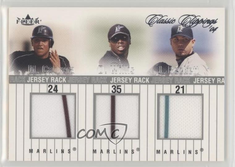 2004 Fleer Classic Clippings Silver Missing Serial Number Miguel Cabrera 0x82