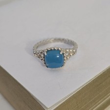 Genuine Pandora Vibrant Spirit Scuba Blue Crystal Ring suze 54