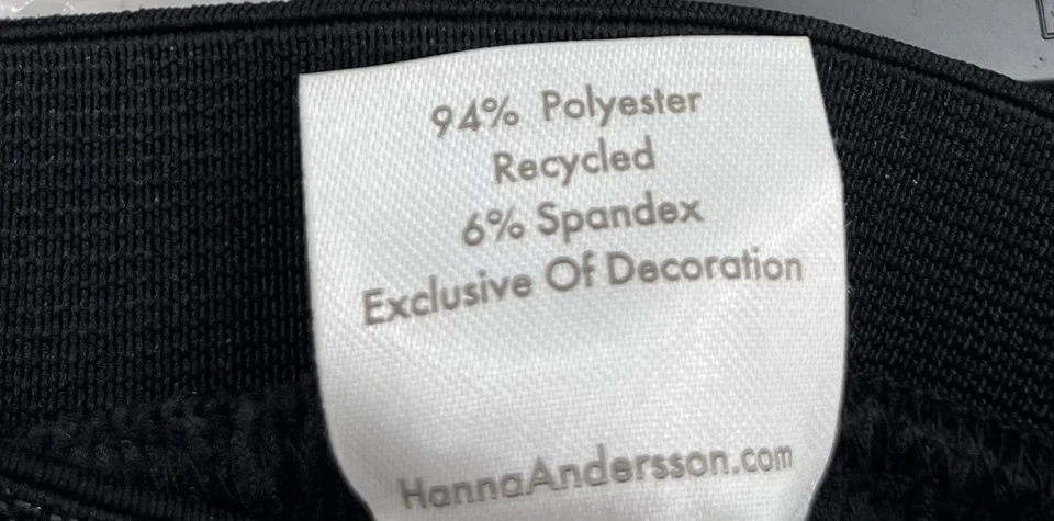 Hanna Andersson Niñas Negro Terciopelo Vacaciones Falda 5 110 Brillante Cintura NUEVA NUEVA CON ETIQUETAS Foto 4 de 4