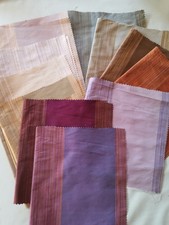 Bundle Of Silk In Different Colours Slow Stitch Mixed Media Craft Room Clearout