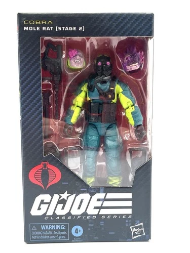 Hasbro G.IJoe Classified Series Cobra Mole Rat Stage 2 #190 Boxed 6 Inch