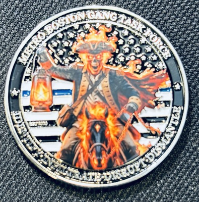 #ad Metro Boston Gang Task Force Challenge Coin $20.00