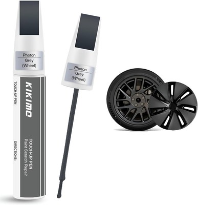 Photon Grey Rim Touch Up Paint for 2024 Model 3 Highland 18'' Wheel, 2 In 1 Whee