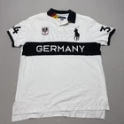 Polo Ralph Lauren Germany Polo Shirt Mens XL White Chief Keef Custom Fit Cotton