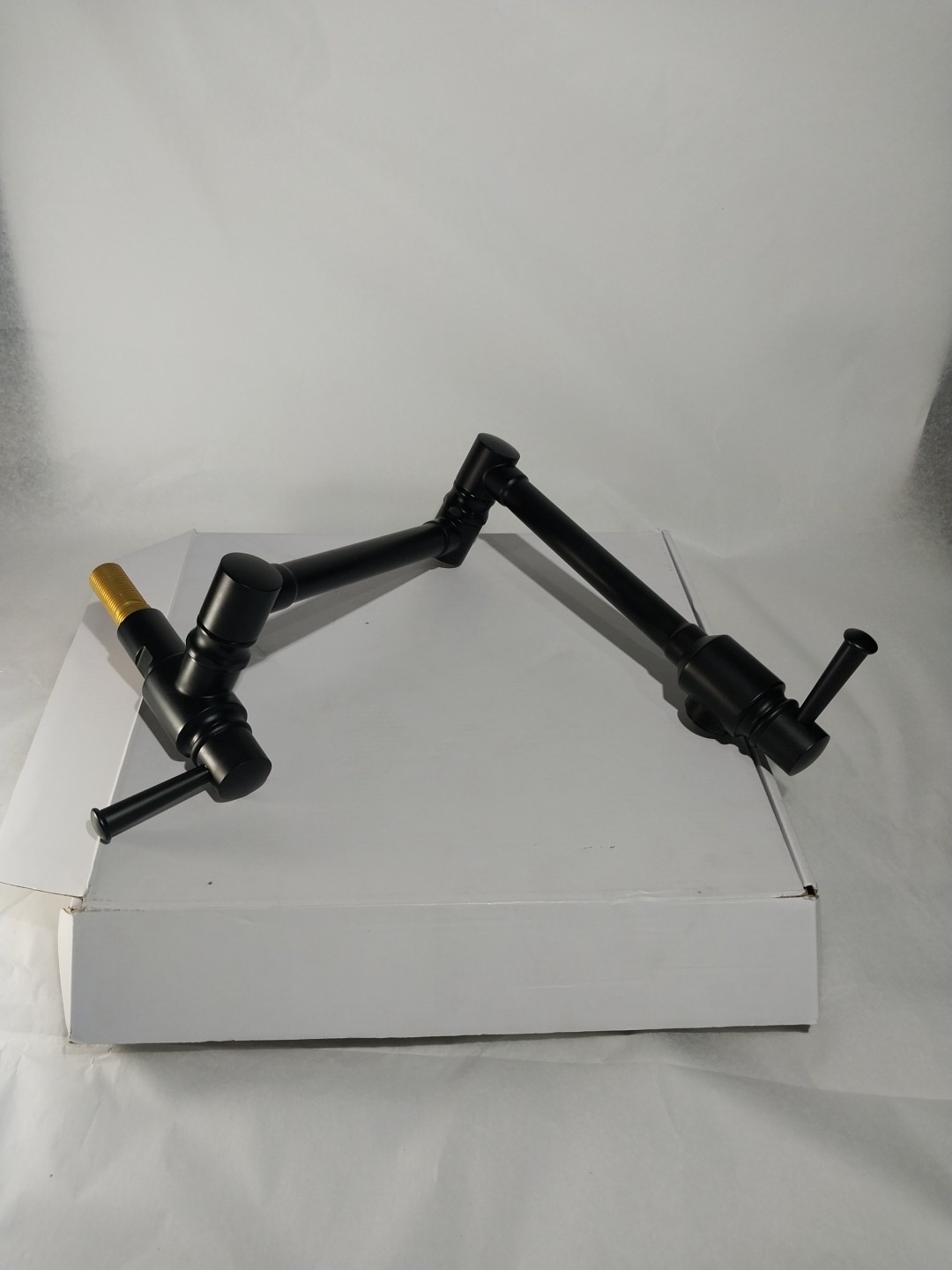 Matte Black Wall Mount Pot Filler Faucet *Missing Flange*
