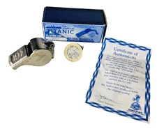 Whistle Titanic Mates Whistle Metal Boxed Solid Brass Vintage ra