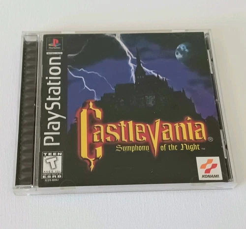 Castlevania: Symphony of The Night Black Label Complete PS1 Game with Manual
