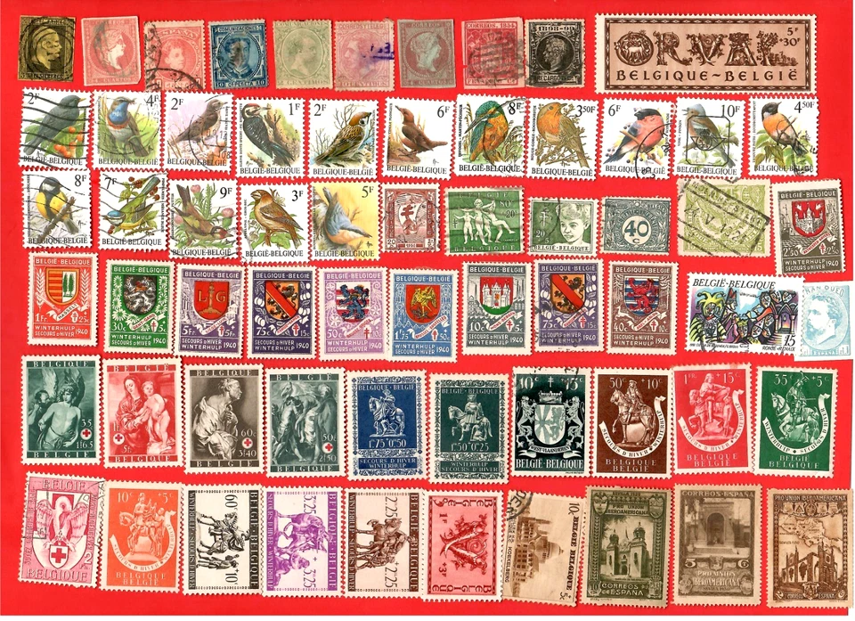 SELLOS MUNDIALES Como Nuevos/Usados SEMIPOSTALES BELGA.(D0NT MISS THE 1865 CANCELAR)😊 Foto 3 de 4