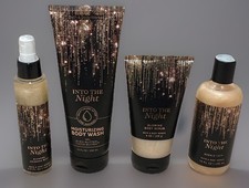Bath Body Works Into The Night 4 Pc Set Bubble Bath Diamond Shimmer Mist Scrub