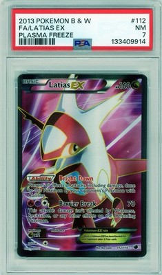2013 Pokemon Latias EX Plasma Freeze Full Art #112 PSA 7