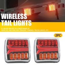 2X LED Magnetic Wireless Trailer TailLight Set For Trailer-Truck Automotive EXV
