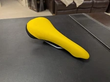 NOS 2001 Selle San Marco 275mm x 132mm Saddle YELLOW Cro-Moly Rails NEW