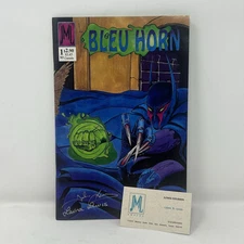 Bleu Horn #1 Lewis Studios SIGNED John Lewis Laura Lewis - JML Comics 1993