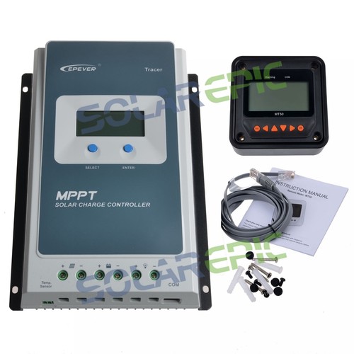 Epever MPPT 40A Solar Charge Controller 12V/24V Regulator Charger 100V PV Input - Picture 14 of 15