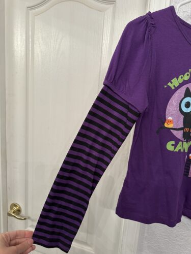 Halloween Owl Themed Juniors Long Sleeve T-Shirt, Size 14/16, New w/ Tags: $8.00 - Picture 6 of 14